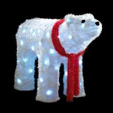 christmas polar bear